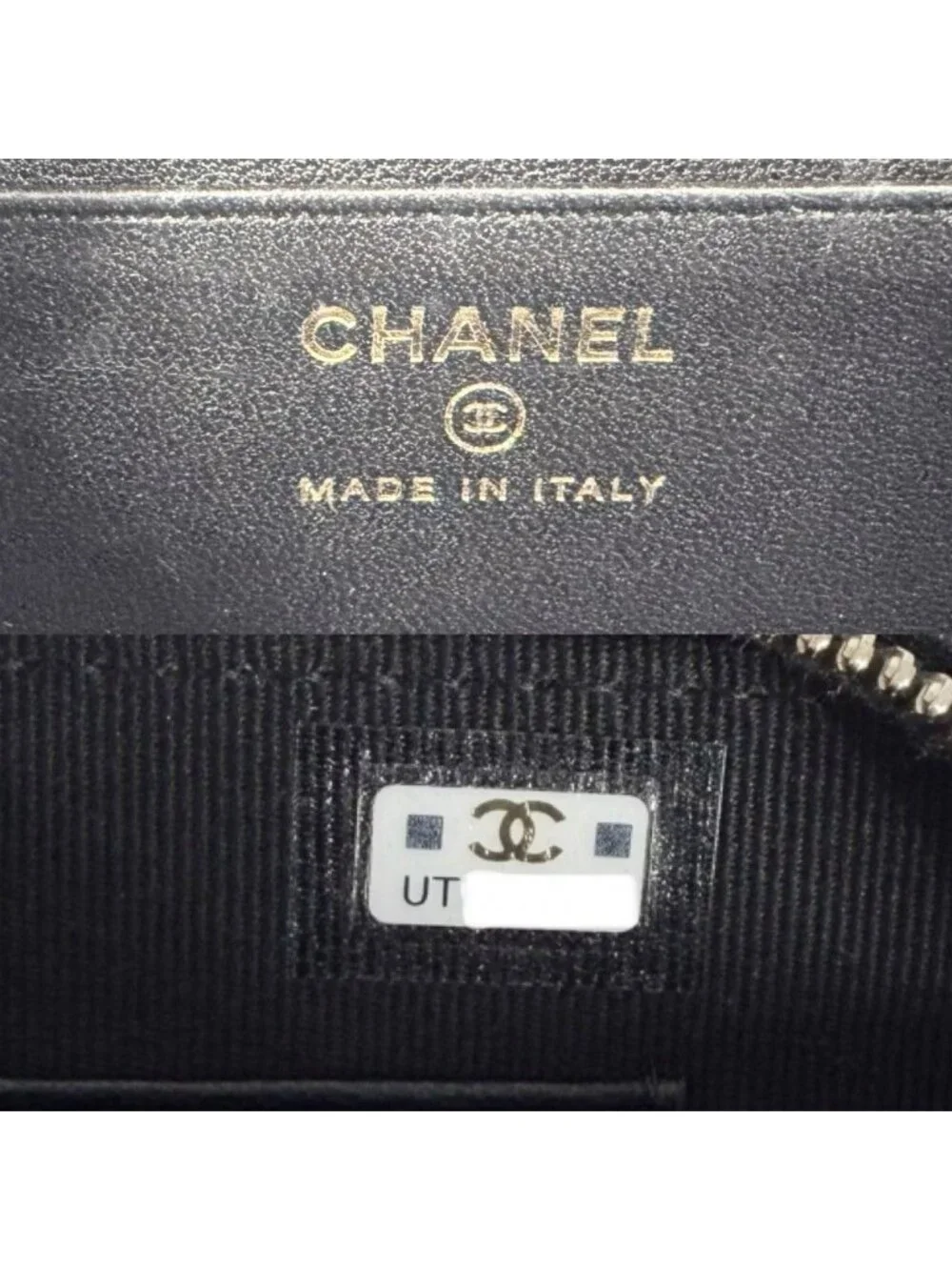 Chanel Shoulder Bag Quilted Mini Logo Chain Crossbody CC Small Lambskin Black